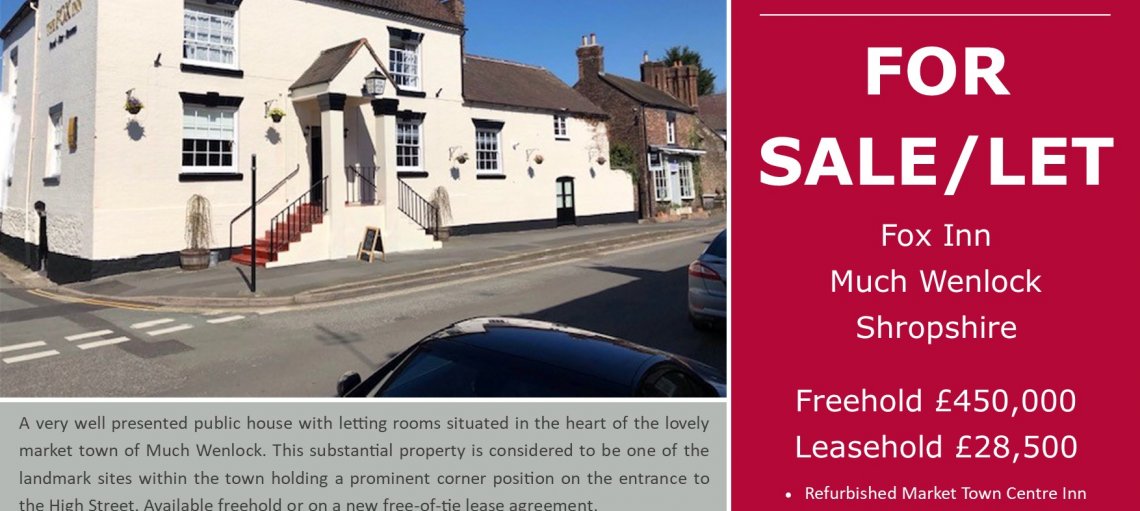 Prominent Shropshire pub for sale with Sidney Phillips