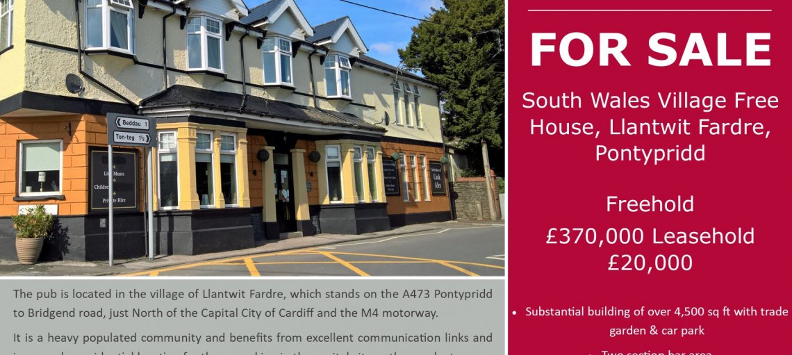 South Wales Village Freehouse Available