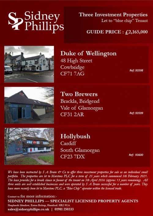 Three quality investment properties for sale in Cardiff